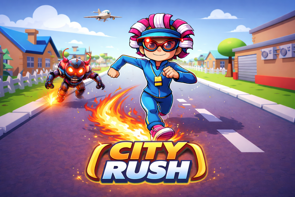 city rush hero in motion